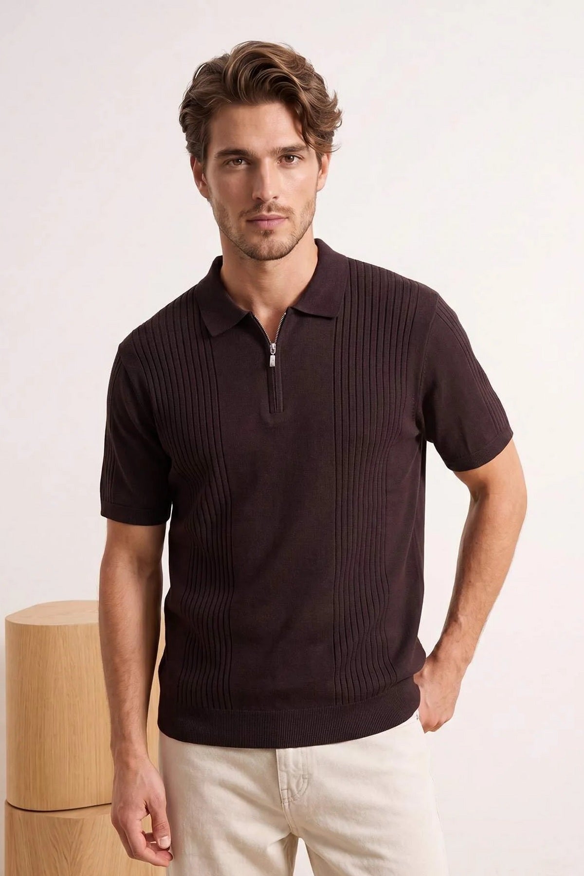 Polo majica TMNSS26PO00037 - braon [djesi-src-cccb73cfc05e78e772de911311c52f61b595d4d76924145b378aafe95e0e233e]