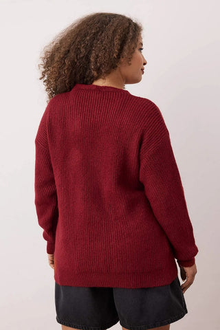 Kardigan TBBAW26AV00013 - bordo [djesi-src-3d05d6fd3a8a3ad94c2945a8369871640878c64a43ed2246b4fd053a94f918d0]