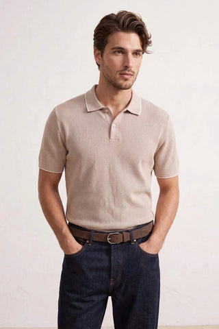 Polo majica TMNSS26PO00020 - bež [djesi-src-1cd329afb3b74530a7c9b88cc142b6ba1c8dc1937b71216d200fa6f8a734e9a4]