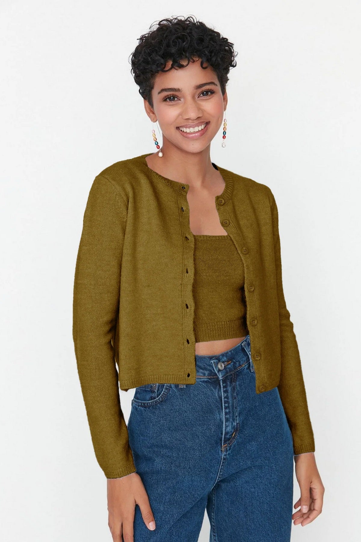 Kardigani TWOAW21HI0107 - khaki [djesi-src-8d59a63a52ce41bd935abd647d98fa13075f46f81efeb6771b77680d776a48cd]