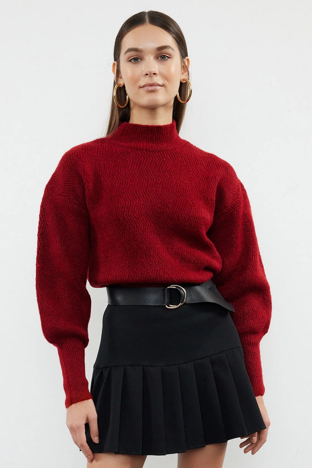 Džemper TWOAW21KZ0204 - bordo [djesi-src-cbe43636707e8146389c4a2a822792795d24005ccd30629e6b7e37b844fff046]