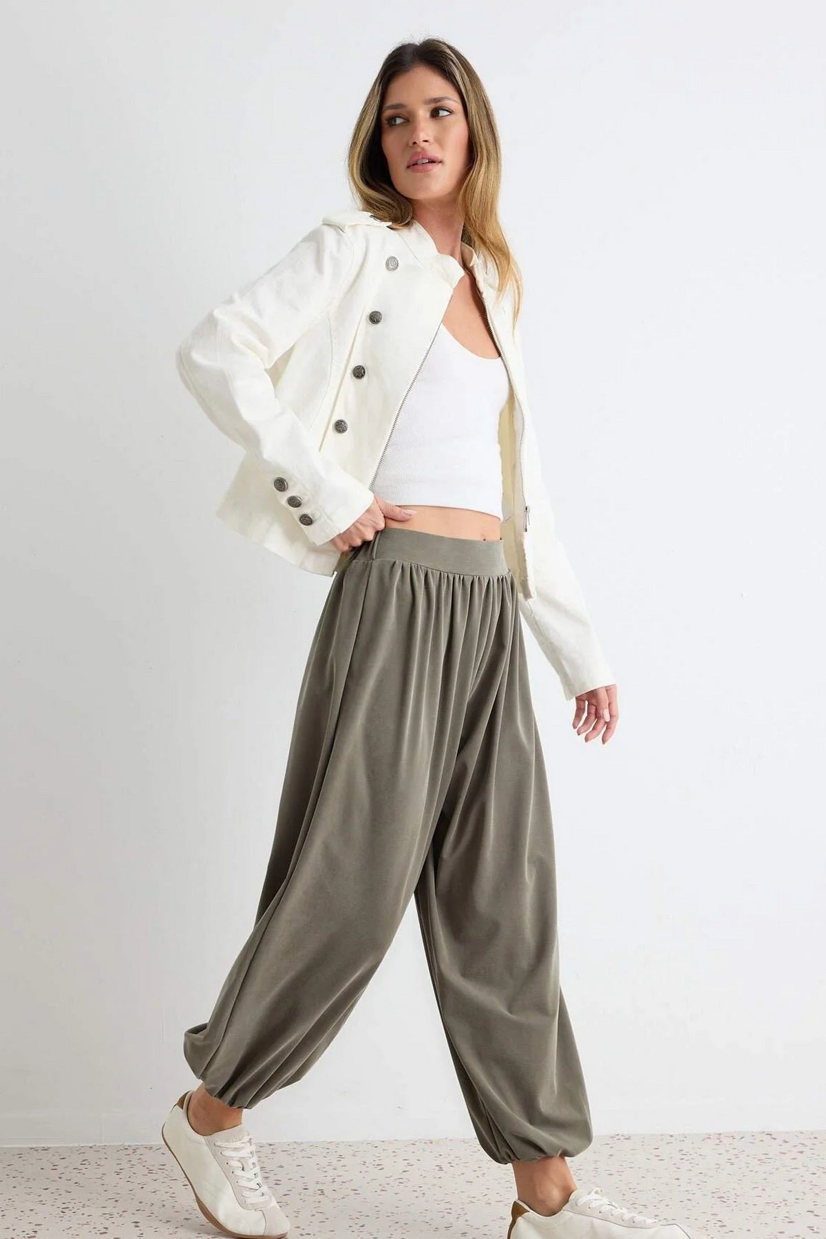 Pantalone TWOAW27PL00047 - khaki [djesi-src-56acca5dceaa802e4c7db37d7365b8ca8c7ec2189afda2817414483aa5544670]