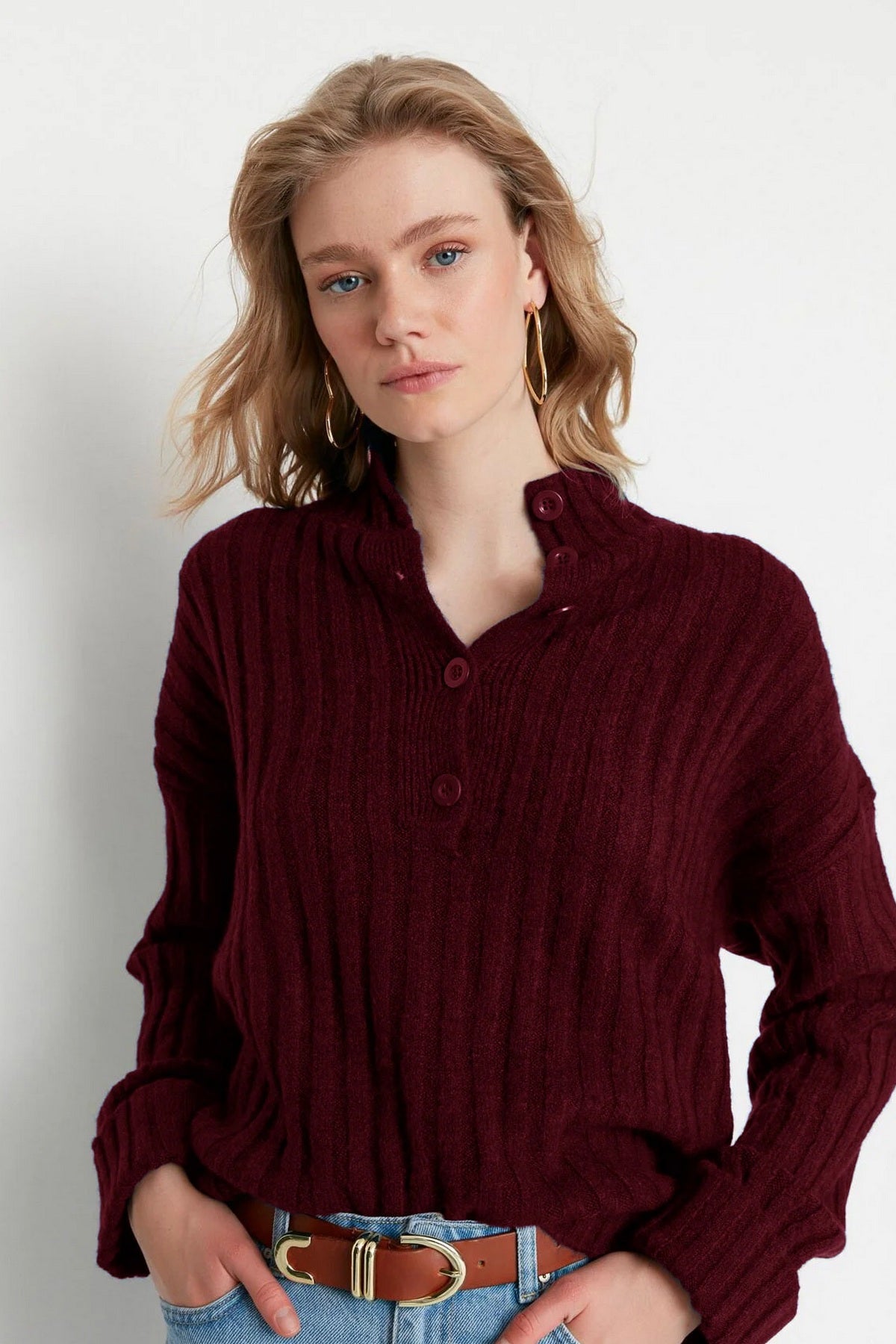Džemper TWOAW21KZ0783 - bordo [djesi-src-e53c2a193b7f47b6f5ec7cd00e40bb09f674b02784629217e28eadc30f7327e8]