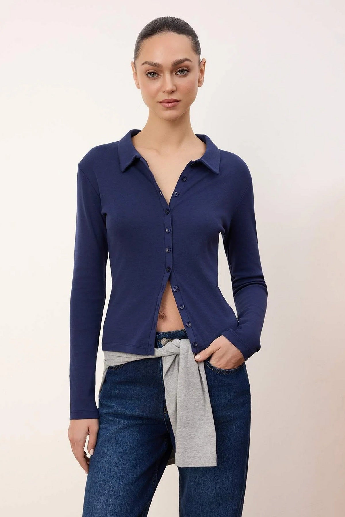 Bluze TWOSS26BZ00066 - teget [djesi-src-abad3f93b193a2097ebc75af6420152916892466cad9c1c0cdaaa9ed5f75bda0]