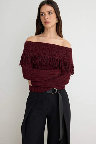 Džemper TWOAW27KZ00266 - bordo [djesi-src-60885e6acc3b41490ce64a416a61e05afb2c606ee0965c66a66a919ebbe5911d]