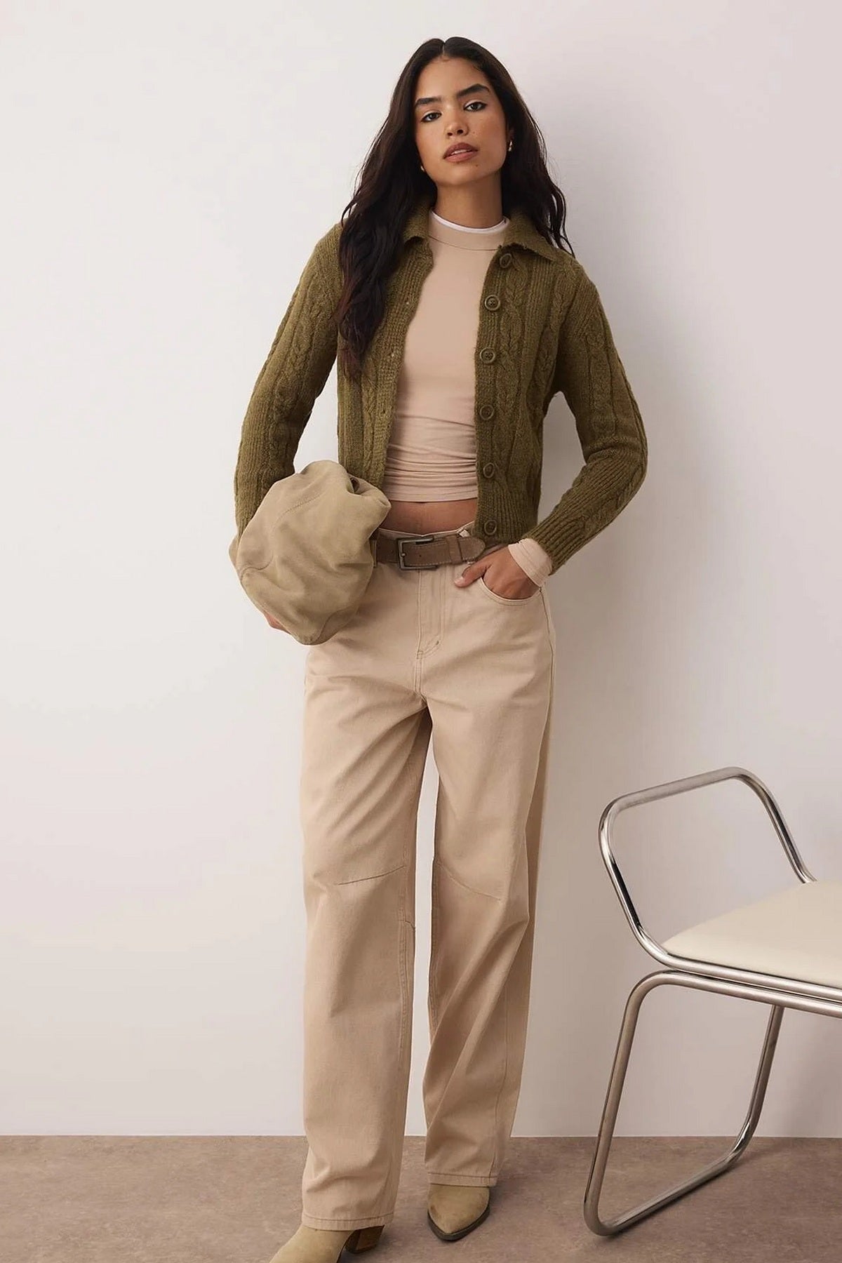 Kardigani TWOAW26HI00230 - khaki [djesi-src-ced9fd393961a3f56690741608c45150b60681153d857346818f213cb42a042f]