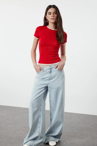 Majice TWOSS24TS00063 - crvena [djesi-src-72b8fffac3384077153e4c99f558ce5d7f2aa25795e87b92531c13b1d10afb85]