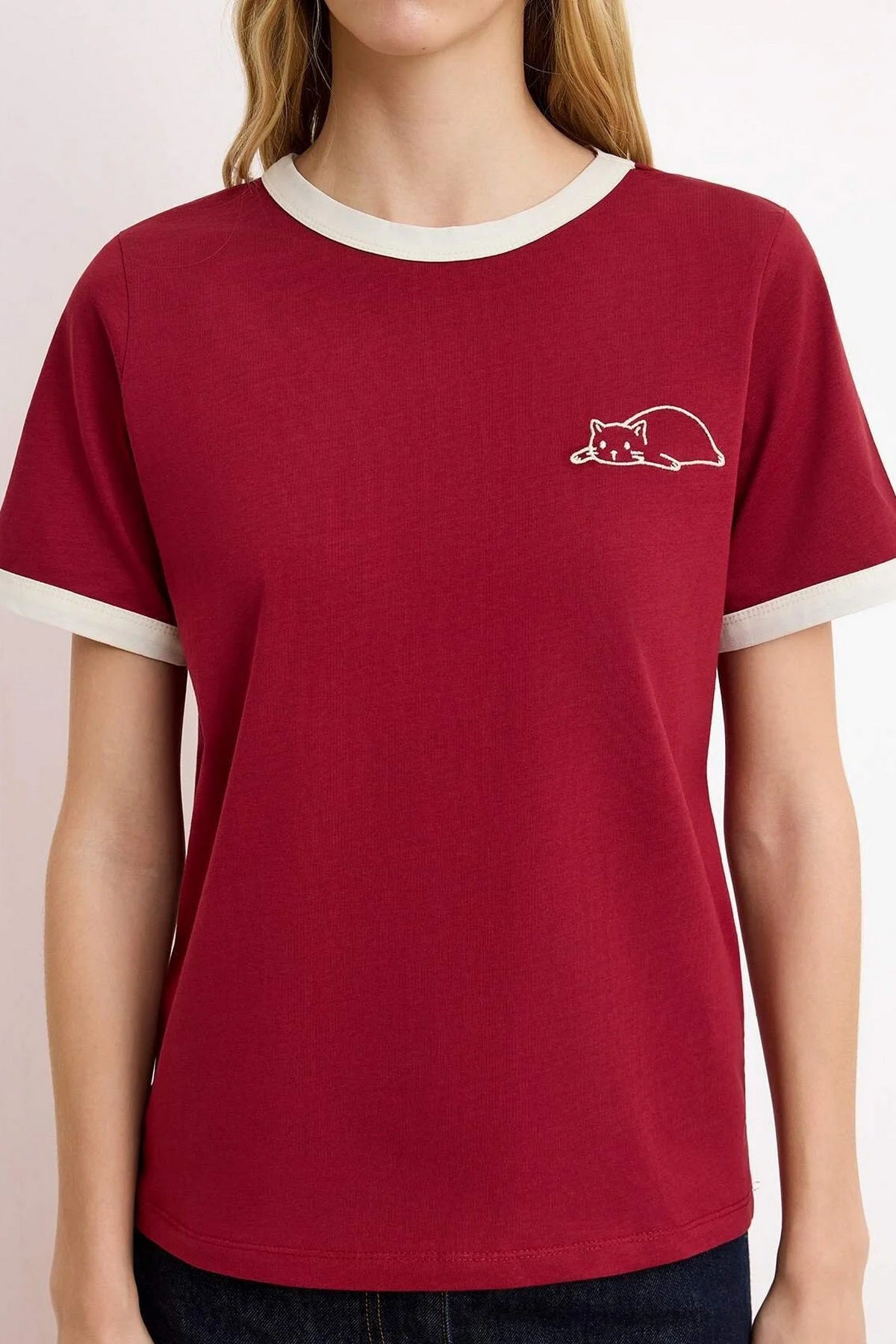 Majice TWOSS24TS00037 - bordo [djesi-src-5fe28ff5e11c414f2a97abe216fbc93c3f36398c41d994461db47d99a5effd49]