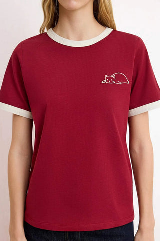 Majice TWOSS24TS00037 - bordo [djesi-src-5fe28ff5e11c414f2a97abe216fbc93c3f36398c41d994461db47d99a5effd49]