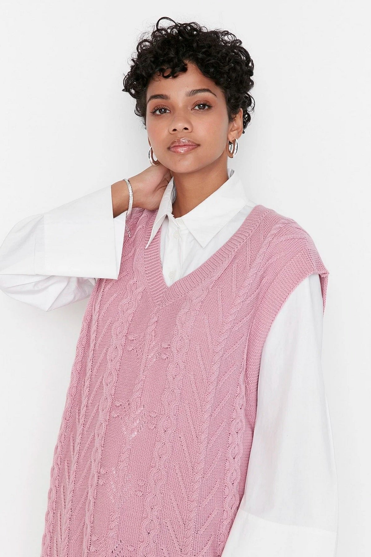 Pleteni prsluk TCTAW23SV00005 - roze [djesi-src-a76b166e357dd1cff627198a36157fa7e091d33b37eb90105ddb8e71c70e1186]
