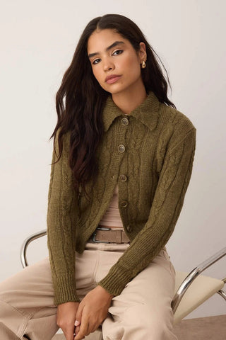 Kardigani TWOAW26HI00230 - khaki [djesi-src-b4bebfa858e141fcbc0158be2036095904ad3ea48bc2ac2c989d65f10a9f5a2a]