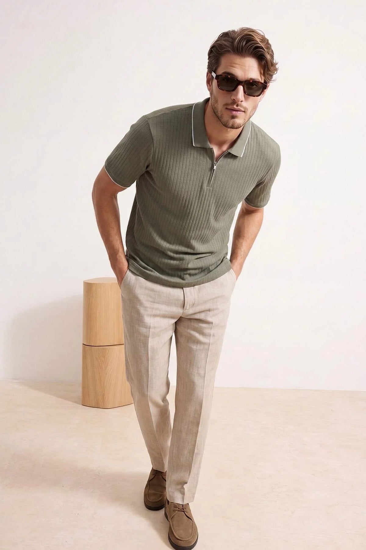 Polo majica TMNSS26PO00051 - khaki [djesi-src-53c1563445a128939869e69ad2a4df57bb316df26c5074d4d16e7318a2496851]