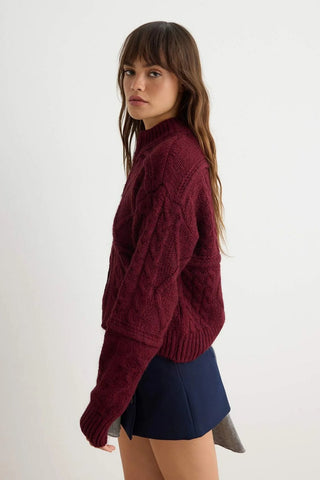Kardigan TWOAW27HI00124 - bordo [djesi-src-210838b6d22f98ba832877181e8a4b66e18bd89931345948e8e0f16e7e291f46]