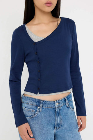 Bluze TWOAW26BZ00042 - teget [djesi-src-b179e5551117429a557974b6be952caf57cd7fea7c5077bdaa7d4c538815a3d1]