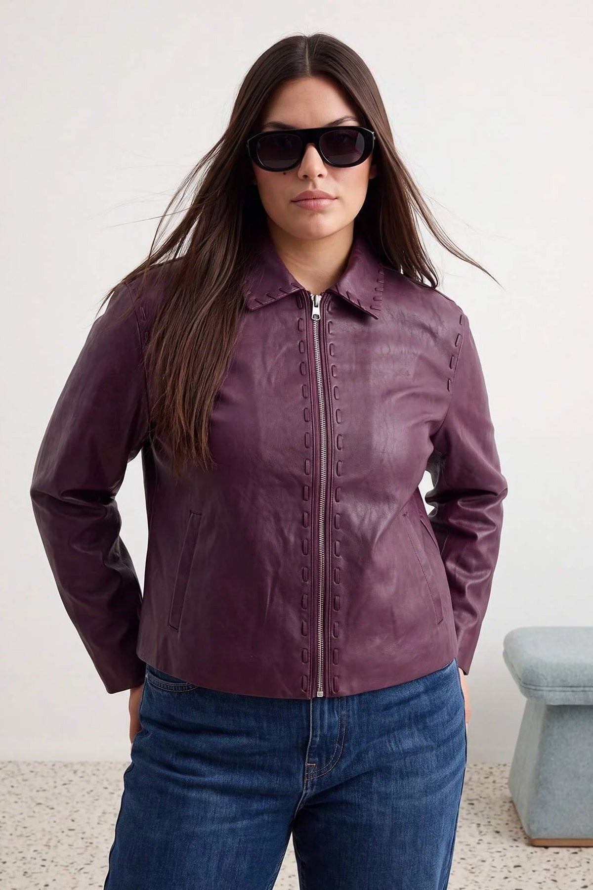 Jakna TWOAW27AW00012 - bordo [djesi-src-0ae68a89fd2ce84cb2dae11ef421312ab8891bcd7032cbabbd0e6b3f73dcf01b]