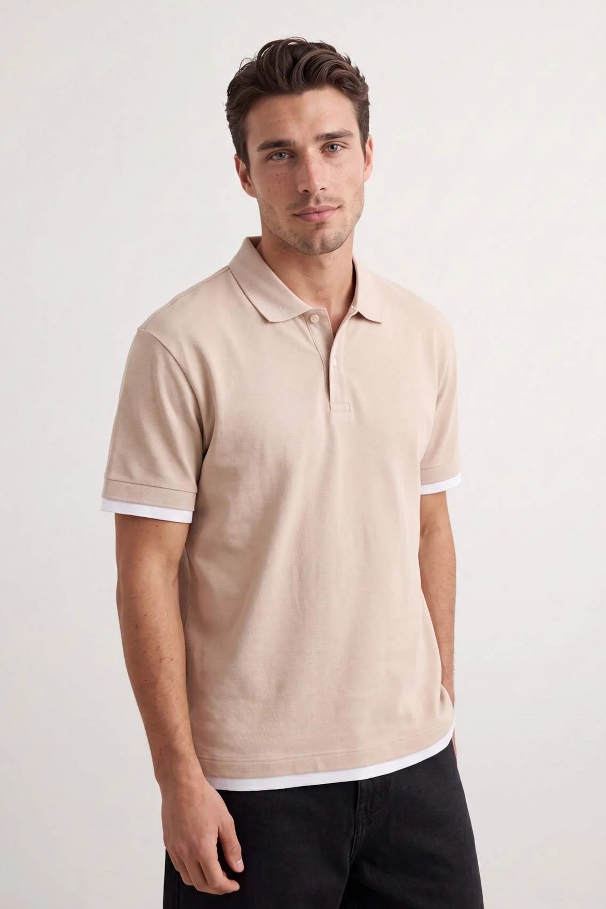 Polo majica TMNAW27TS00005 - kamen [djesi-src-d5f3d08676941e1a9dae3d6124a4cce24e87d4d3e8dcbfbd293e81721340dc92]
