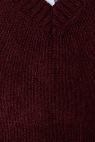 Pleteni prsluk TWOAW23SV00149 - bordo [djesi-src-623ea616d533640473ab8db379c679f782ca8f86583b91b06425801540d6059a]