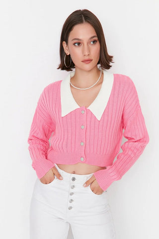 Kardigan TWOAW23HI00519 - roze [djesi-src-c46361283de5deb9b164996d2e99e387a518b29a750e7e1e4cd54666cf6a67df]