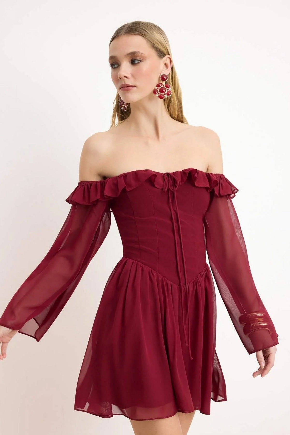 Haljine TPRSS23EL00096 - bordo [djesi-src-41f83b928d941551c05551eb0d989deae0a437ae224c0a2e74afac28937cca43]