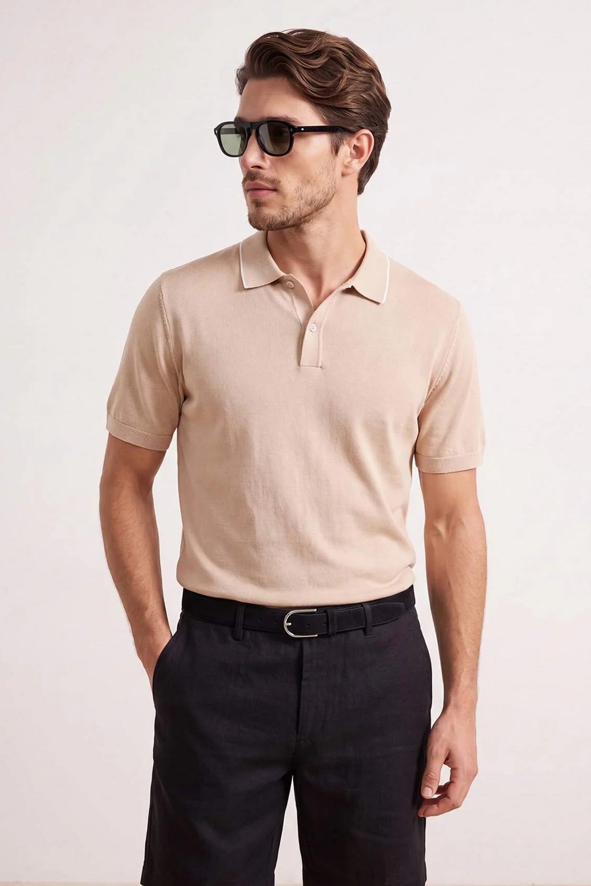 Polo majica TMNSS26PO00046 - bež [djesi-src-9a6d719c7a03bed5007652eaabc4fded1ff2190158937bc884158a1ce84cf3da]