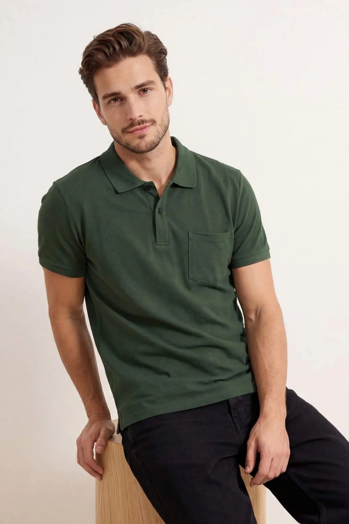 Polo majica TMNSS26PO00018 - khaki [djesi-src-7a0a8d7a393168a7e1c46d5acb52032a685d177b7a0b3ecec7e91f852d2a7439]