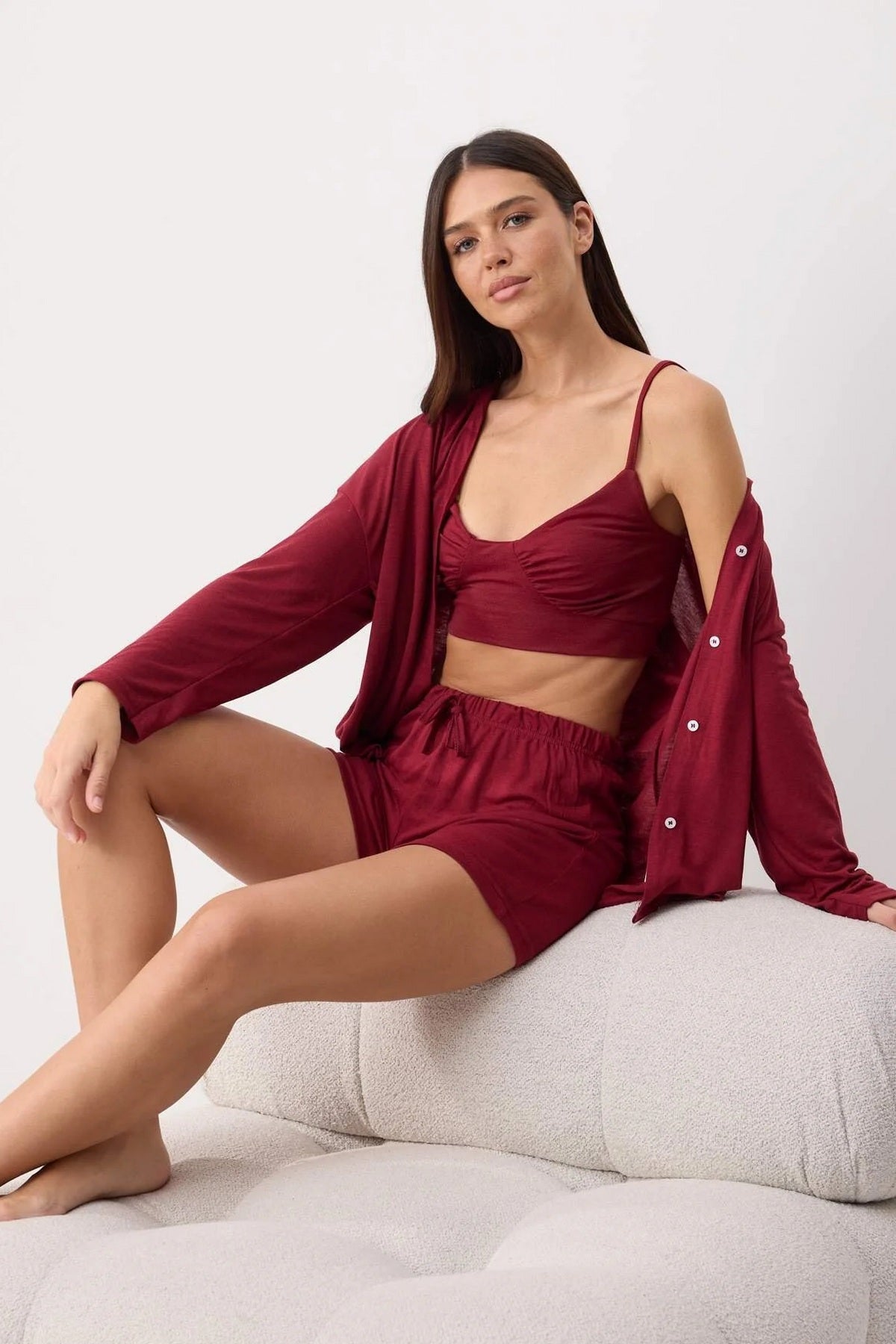 Pidžame THMSS26PT00085 - bordo [djesi-src-48d94325b39edb1d93812b607db94c3c1c577c74e571cd77dcf850f82cba035f]
