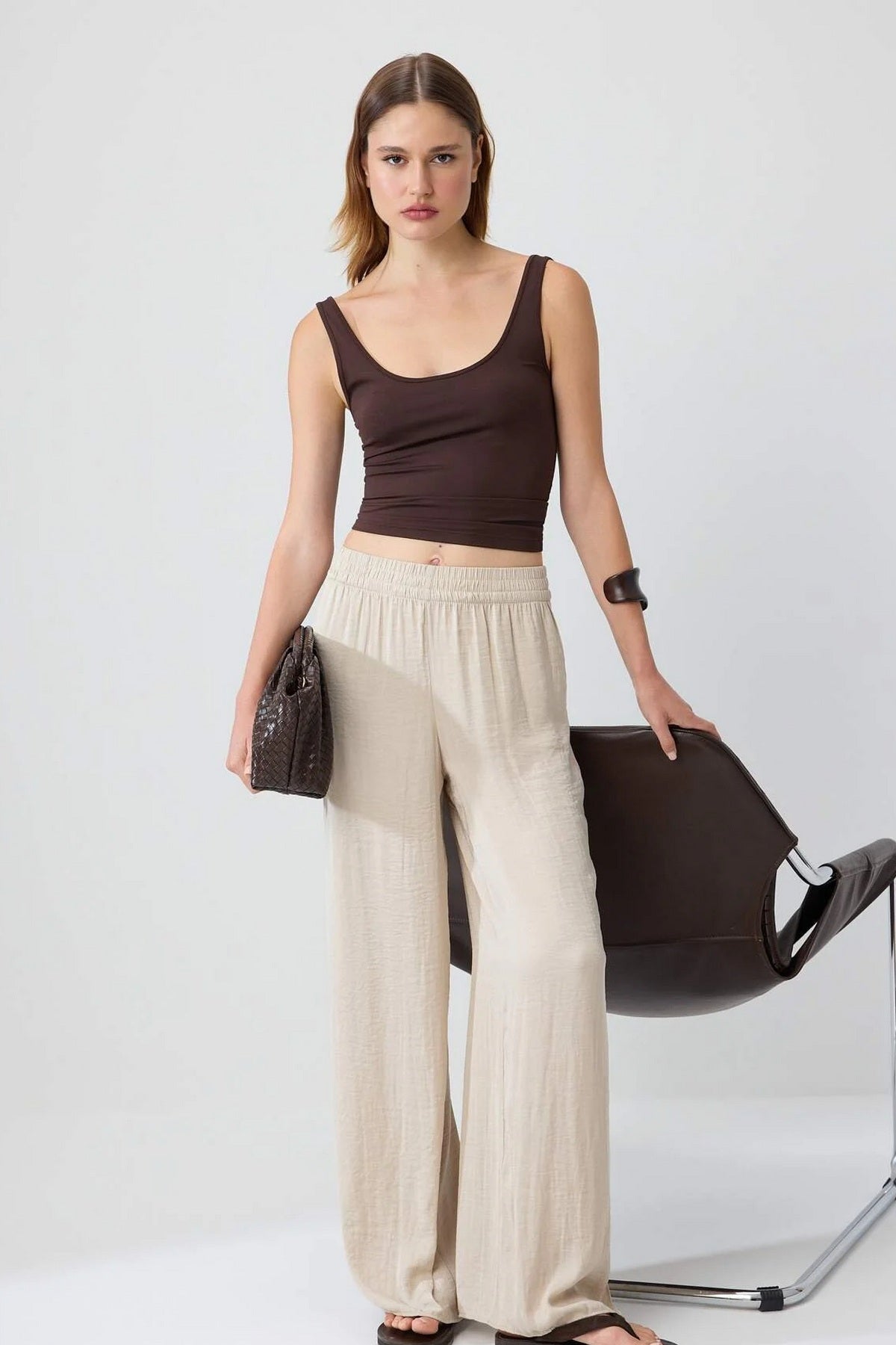 Pantalone TWOSS26PL00253 - bež [djesi-src-2e1daadeb6b1eae43b8b4b89cb294b35d7d41c2d0c546fe423338b9b82e990df]