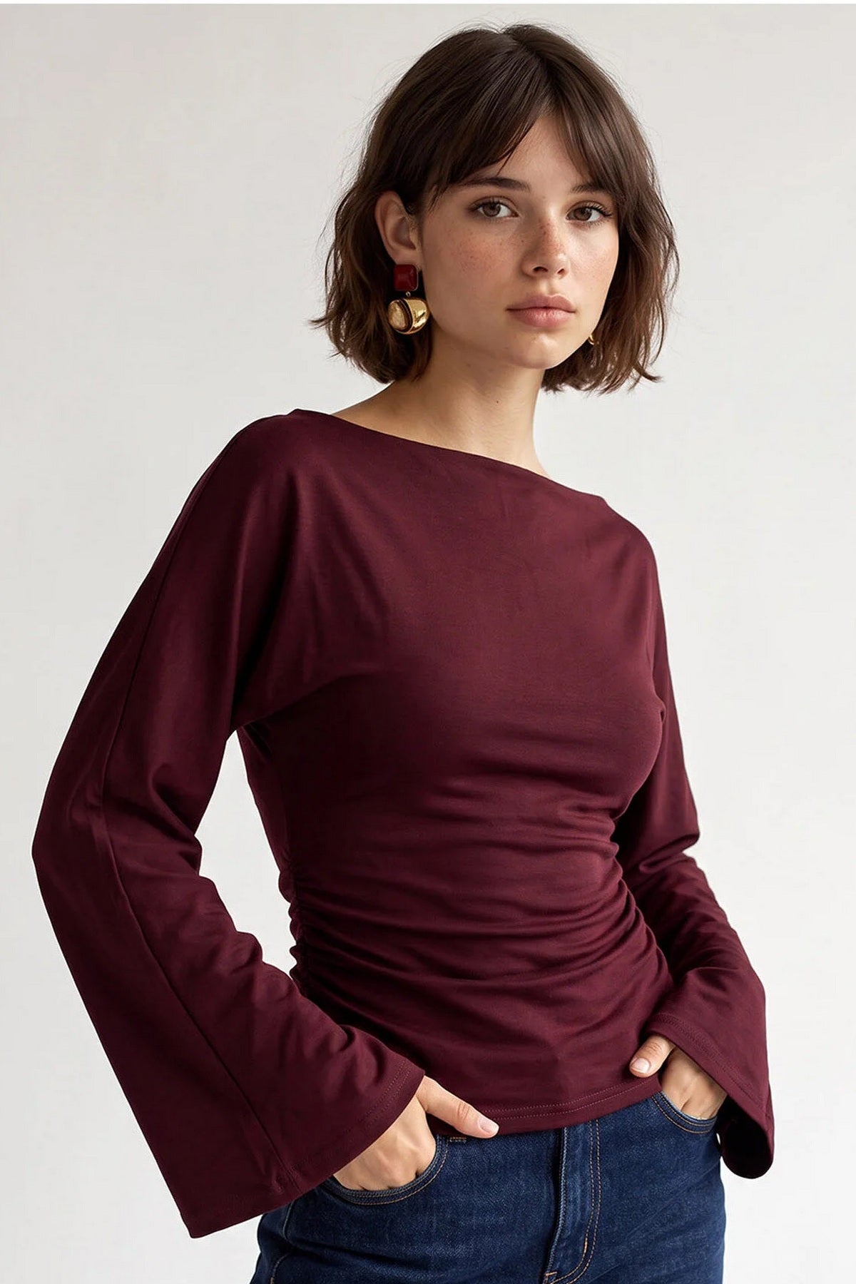 Bluza TFTDRSS26BL0008 - šljive [djesi-src-1daadbfa9df3157103bf802304948d43088fa6dbb98c95fa8d0f30b28ebae8c4]