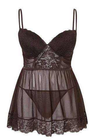 Babydoll spavaćica TBBSS26DH00010 - braon [djesi-src-c5e79ba1c896e7c4c6484f34e93eb6ec3c78fa001c2509ffad9beafaa7a2b1ab]