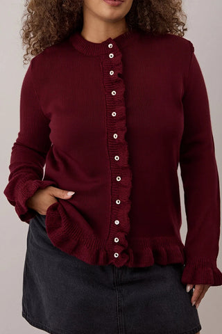 Kardigan TBBAW26AV00031 - bordo [djesi-src-eb1b23cff57e01655334b446a4a2fe6a21d5ed83ffe6fccff7a5a4374d59431f]