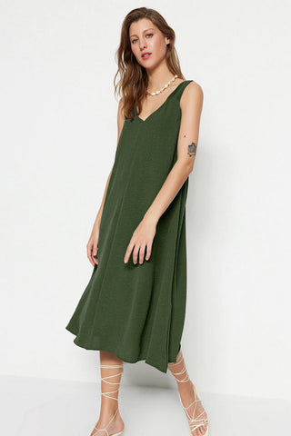 Haljine TWOSS23EL00882 - khaki [djesi-src-c437fffa0504036d741fc4fedf1e26a727464dcb423a4d847aedc7a5c67daa09]