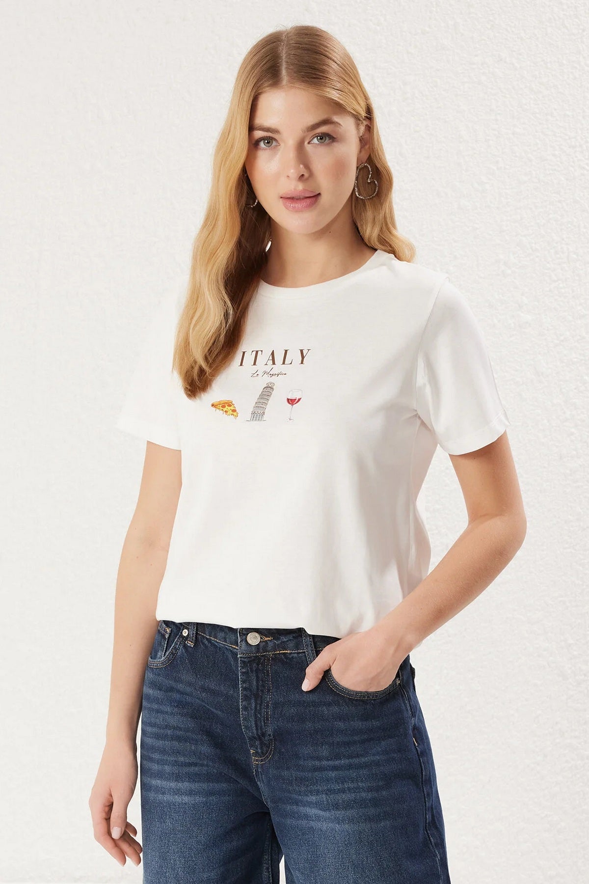 Majice TWOSS25TS00047 - ekru [djesi-src-fbe1eb1af0e37f6b1c4822b08742bb2368f9793721ec94470bc76563d739b09a]