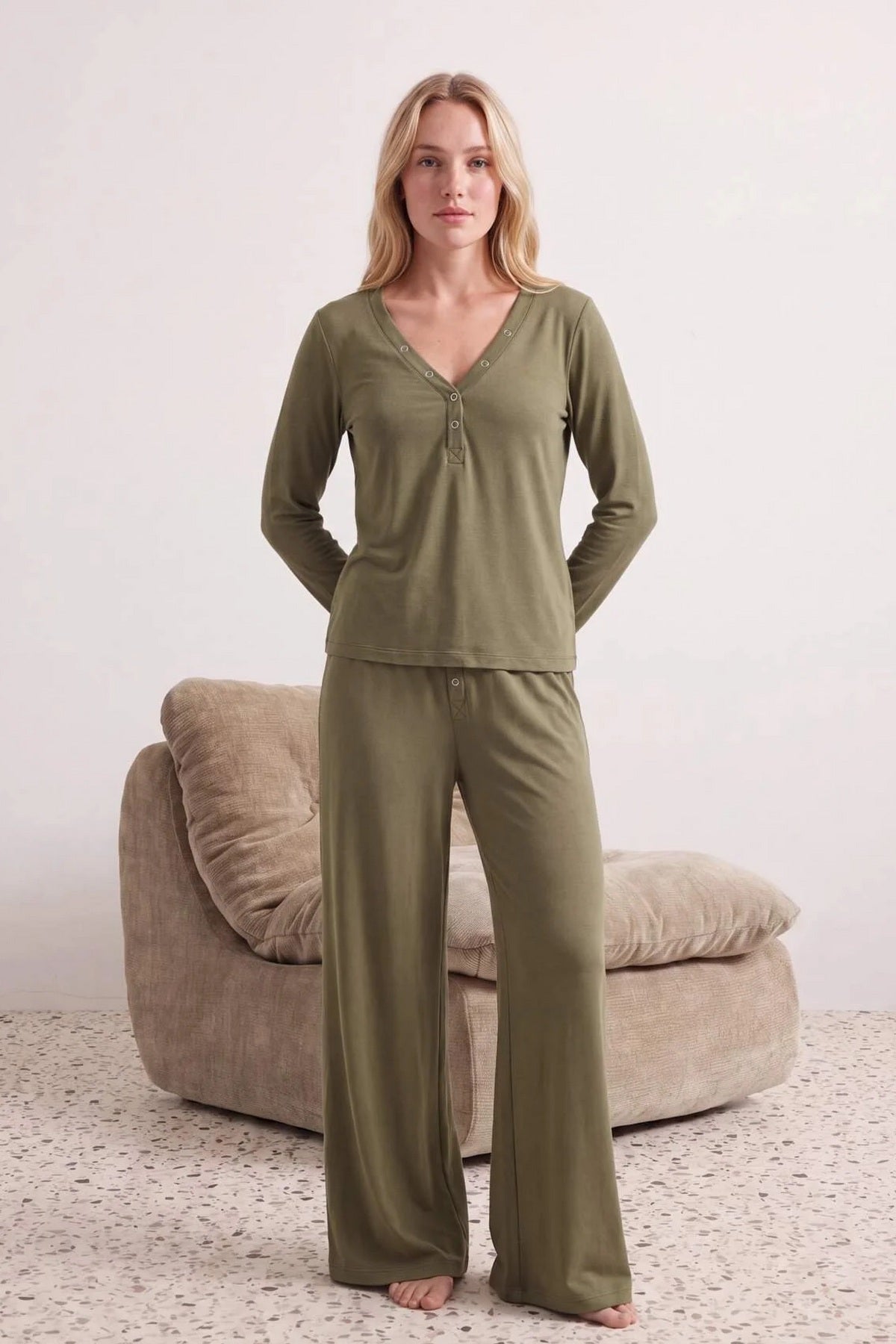 Pidžame THMAW27PT00235 - khaki [djesi-src-2e74a7bc4a28cfb1437e4bd674e4f1d277a203bb5ca7ee1d3bb5650675595043]