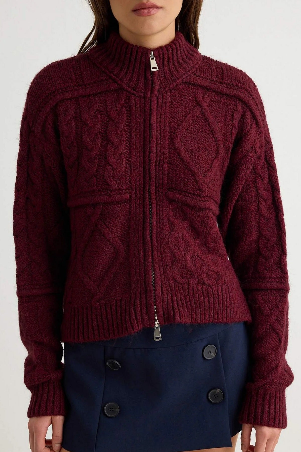 Kardigan TWOAW27HI00124 - bordo [djesi-src-ed154a57d35c118ab1ca0122b74a69dce2d8150cae82e562b80453fd0846d084]