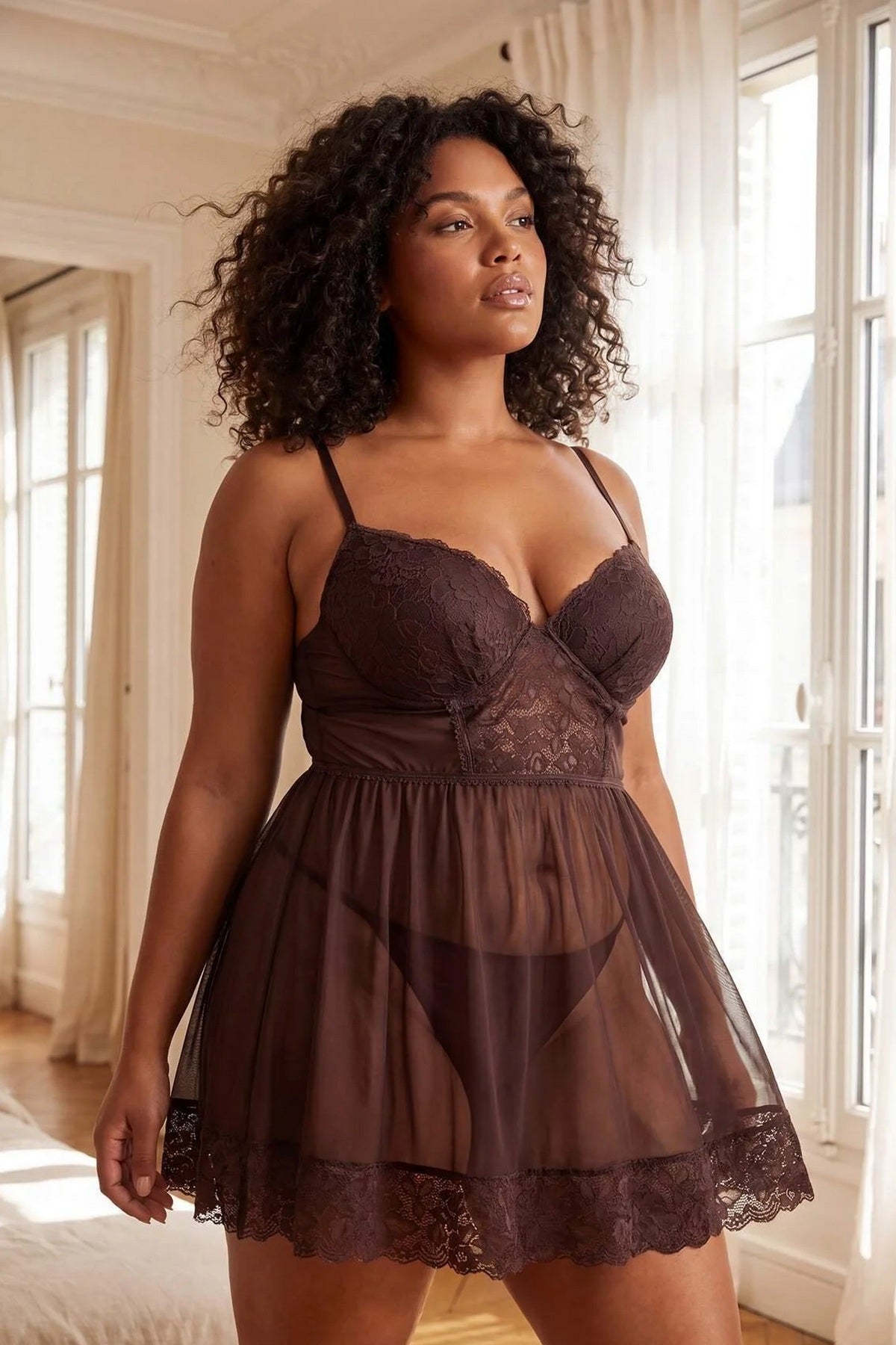 Babydoll spavaćica TBBSS26DH00010 - braon [djesi-src-316b3463073fa4e144c466cddbb5cb10f6c2dc692b3bb67136405cf92505c175]