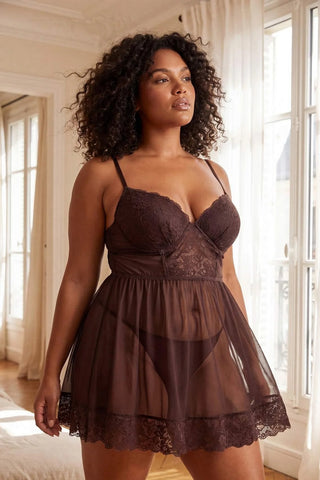 Babydoll spavaćica TBBSS26DH00010 - braon [djesi-src-316b3463073fa4e144c466cddbb5cb10f6c2dc692b3bb67136405cf92505c175]