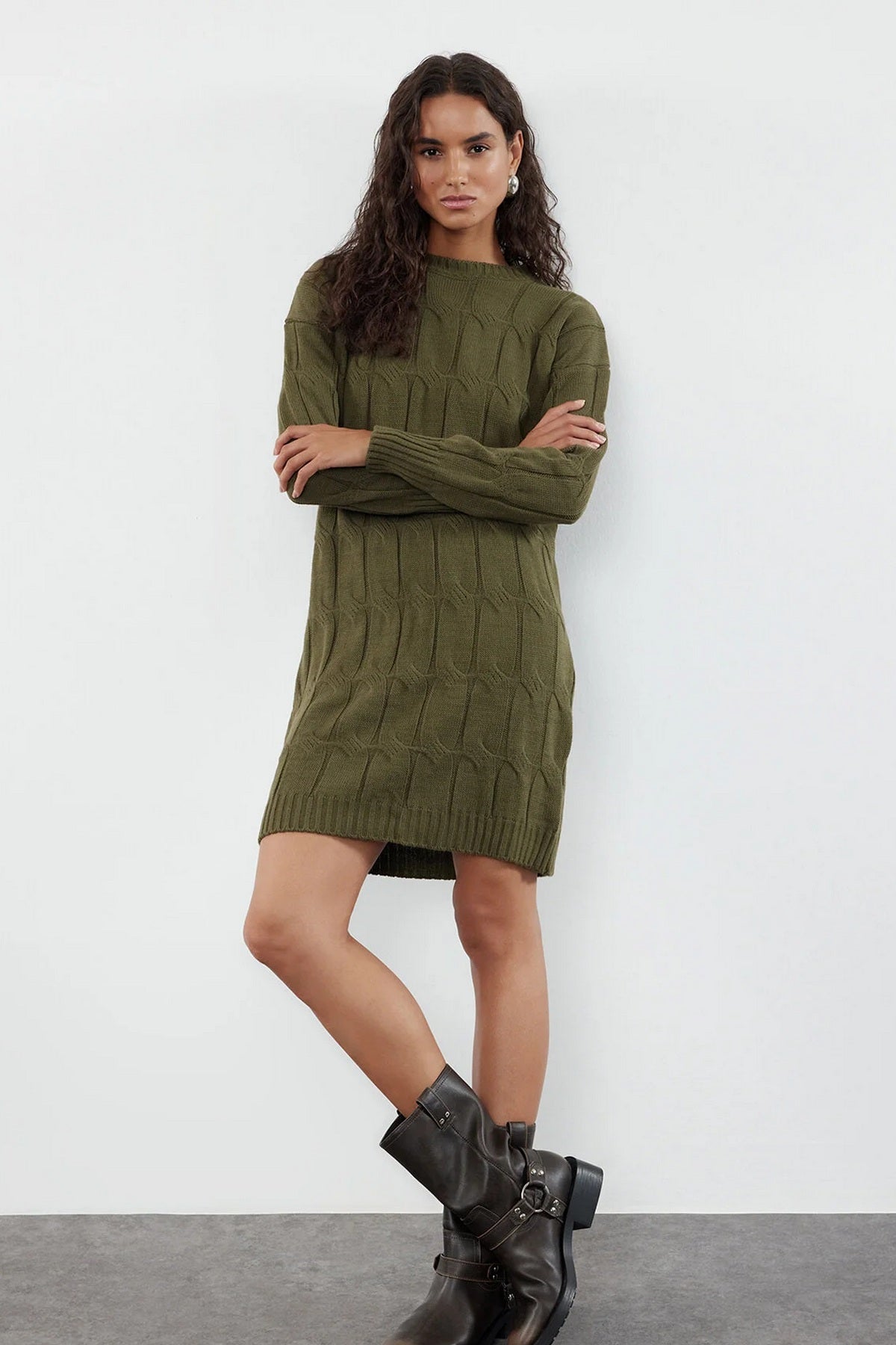 Haljine TWOAW22EL0027 - khaki [djesi-src-0e1d2c795376df04eca92c799001d247908be0859cef98017df4d436cbaec467]